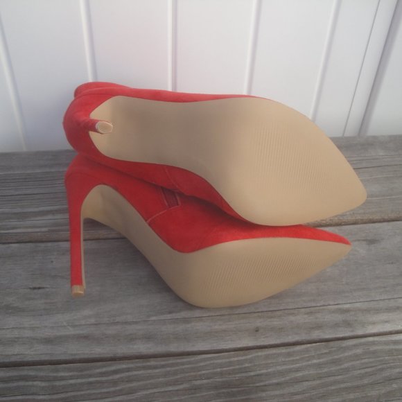 Steve Madden Boots Women's Size 8M Red Leather Upper "Wagner" Red - Picture 9 of 10